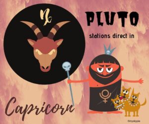 Pluto stations direct in Cap