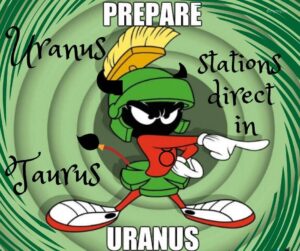 Uranus direct in Taurus